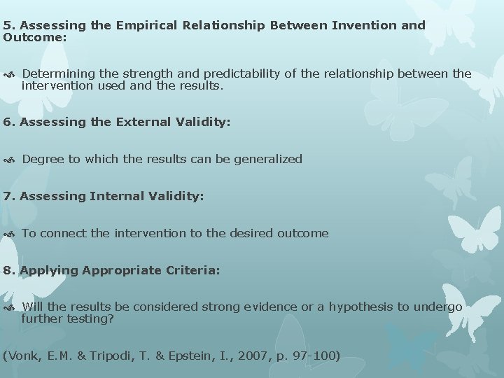 5. Assessing the Empirical Relationship Between Invention and Outcome: Determining the strength and predictability