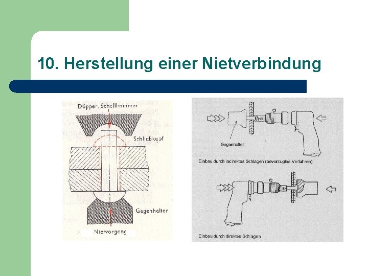 10. Herstellung einer Nietverbindung 