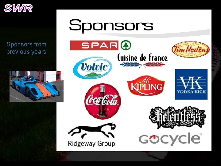 Sponsors from previous years 