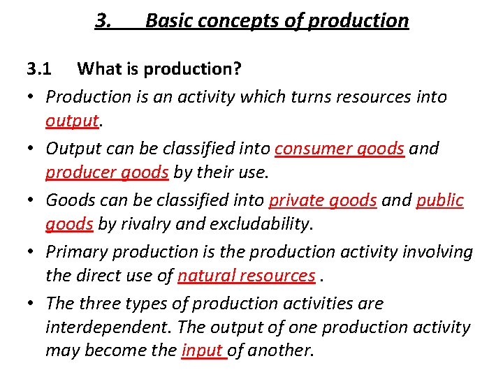 1 Basic economic concepts 1 1 The nature