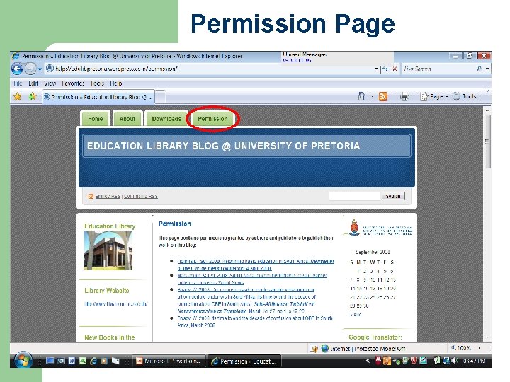 Permission Page 