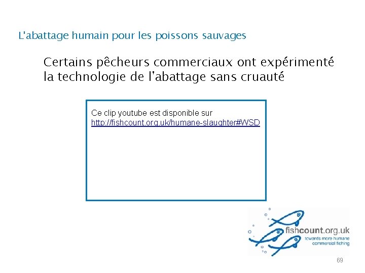L'abattage humain pour les poissons sauvages Certains pêcheurs commerciaux ont expérimenté la technologie de