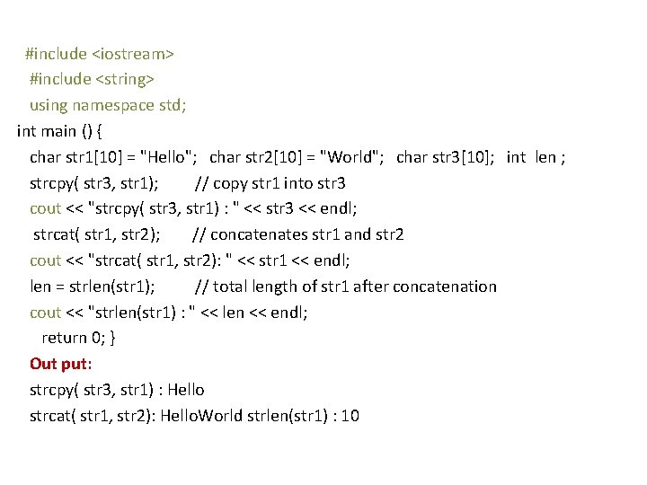 #include <iostream> #include <string> using namespace std; int main () { char str 1[10]