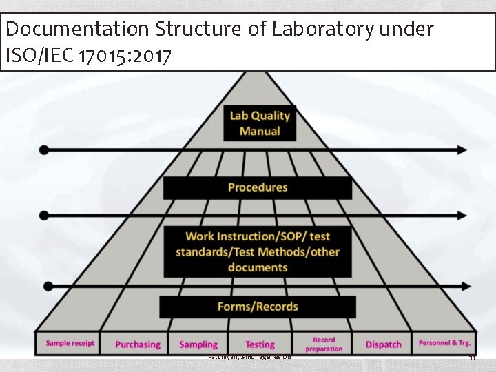 Documentation Structure of Laboratory under ISO/IEC 17015: 2017 Fatchiyah, Smonagenes UB 11 