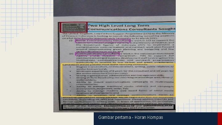 Gambar pertama - Koran Kompas 