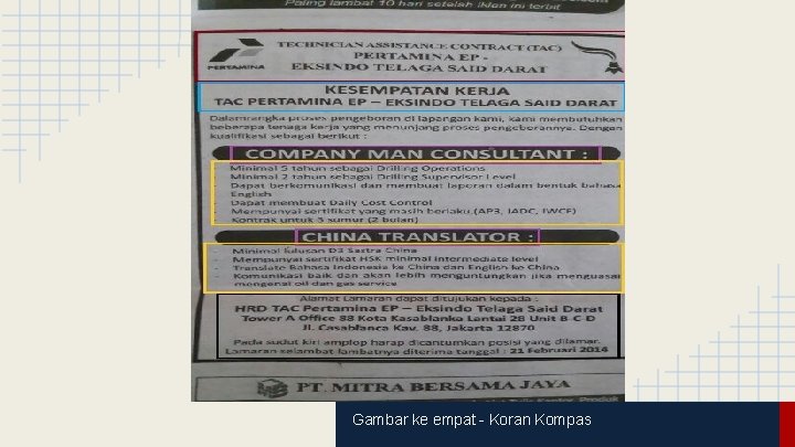 Gambar ke empat - Koran Kompas 