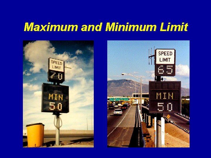 Maximum and Minimum Limit 
