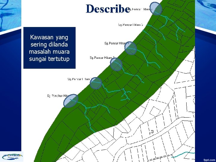 Describe Kawasan yang sering dilanda masalah muara sungai tertutup 