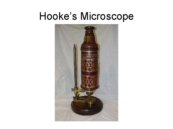 Hooke’s Microscope 