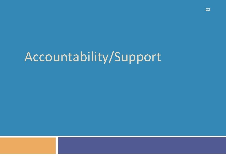 22 Accountability/Support 