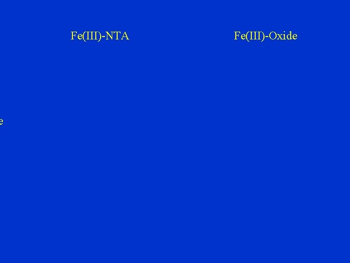 e Fe(III)-NTA Fe(III)-Oxide 