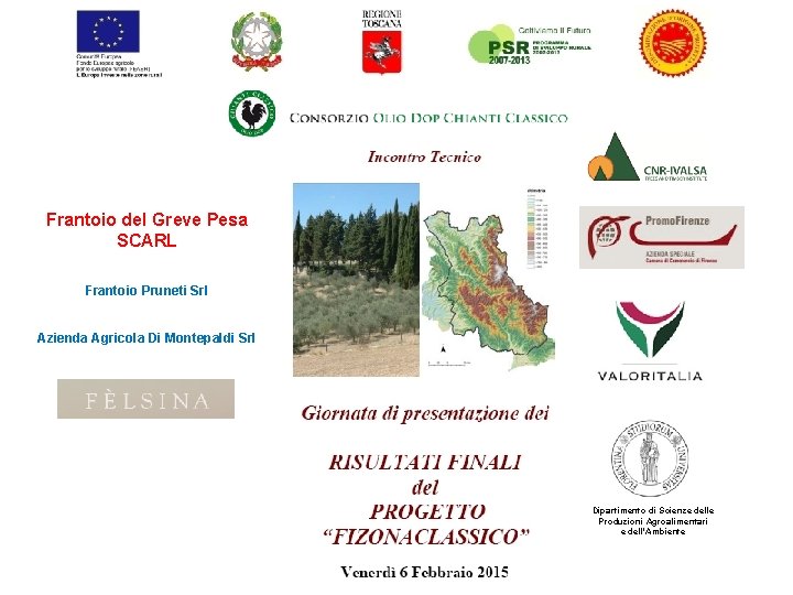 Frantoio del Greve Pesa SCARL Frantoio Pruneti Srl Azienda Agricola Di Montepaldi Srl Dipartimento