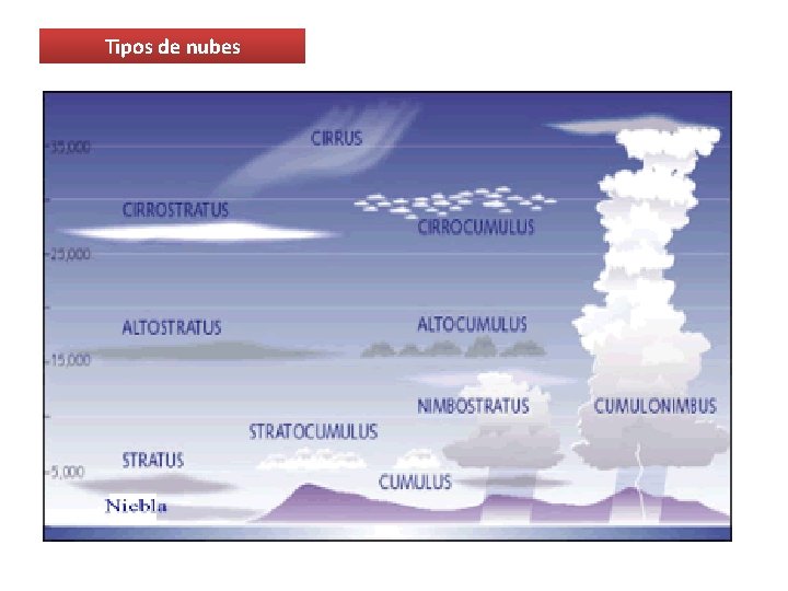 Tipos de nubes 