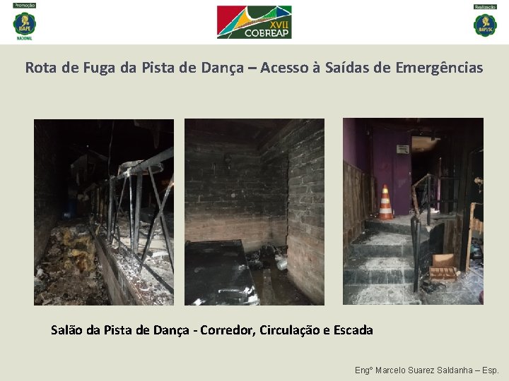 Rota de Fuga da Pista de Dança – Acesso à Saídas de Emergências Salão Rota de Fuga da Pista de Dança – Acesso à Saídas de Emergências Salão