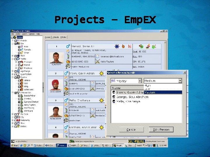 Projects – Emp. EX 