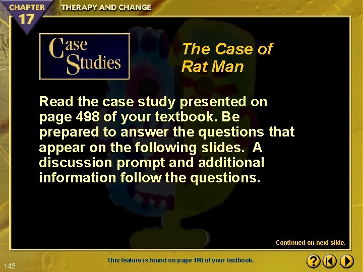 The Case of Rat Man Read the case study presented on page 498 of