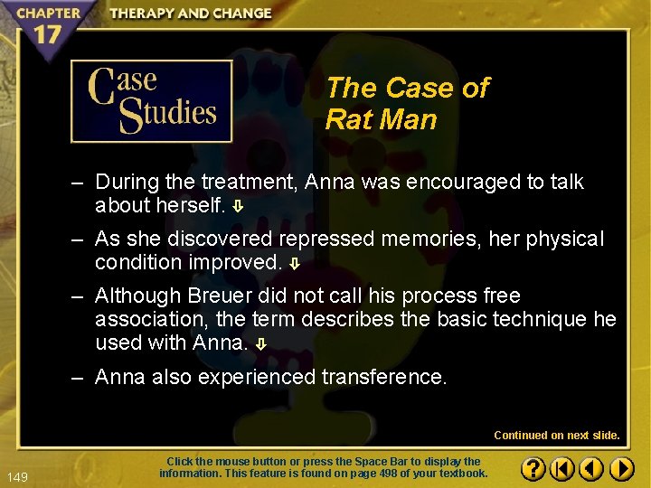 The Case of Rat Man – During the treatment, Anna was encouraged to talk