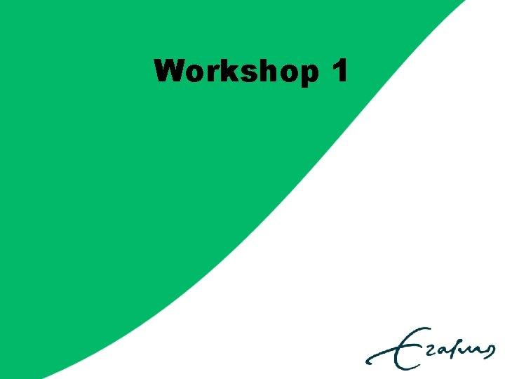 Workshop 1 