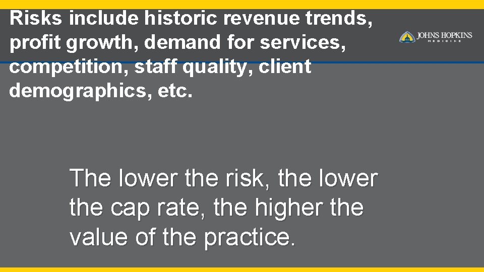 Risks include historic revenue trends, profit growth, demand for services, competition, staff quality, client