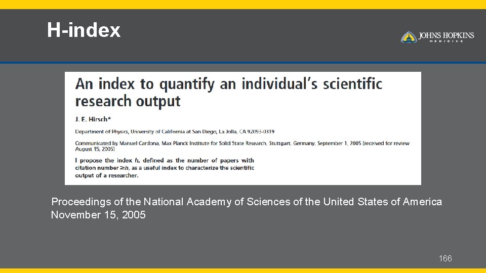 H-index Proceedings of the National Academy of Sciences of the United States of America