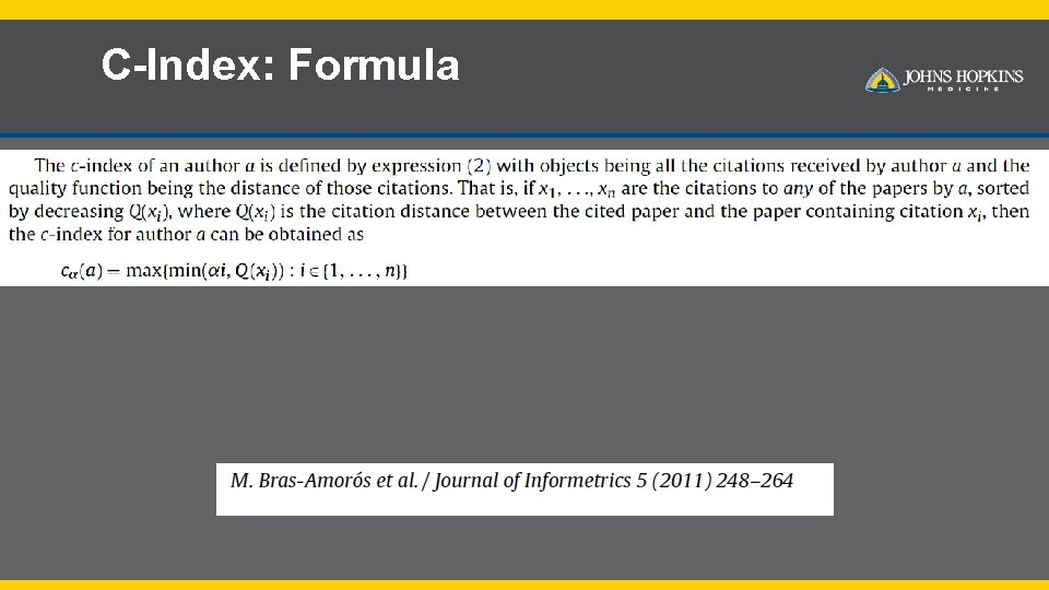 C-Index: Formula 