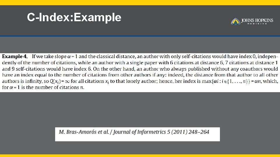 C-Index: Example 