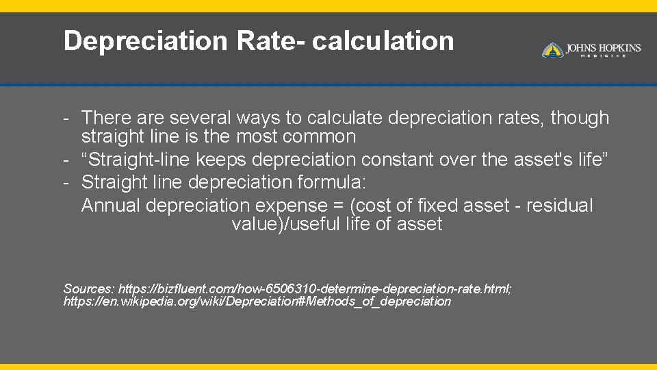 Depreciation Rate- calculation - There are several ways to calculate depreciation rates, though straight