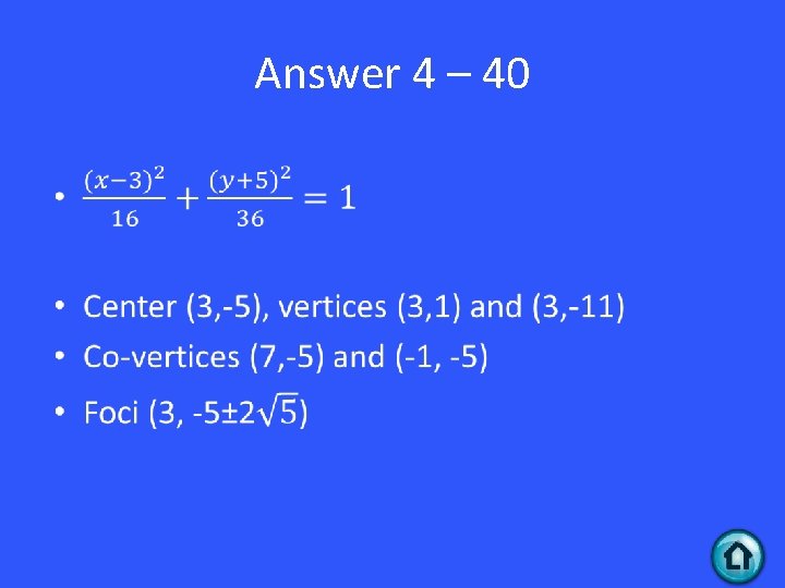 Answer 4 – 40 • 