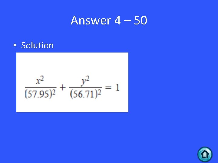 Answer 4 – 50 • Solution 