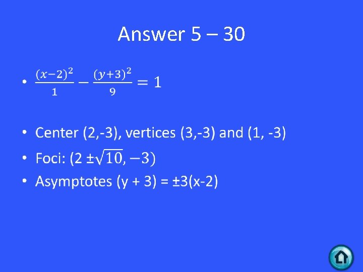 Answer 5 – 30 • 