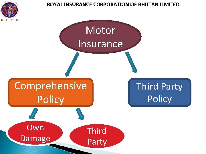 ROYAL INSURANCE CORPORATION OF BHUTAN LIMITED Motor Insurance Comprehensive Policy Own Damage Third Party
