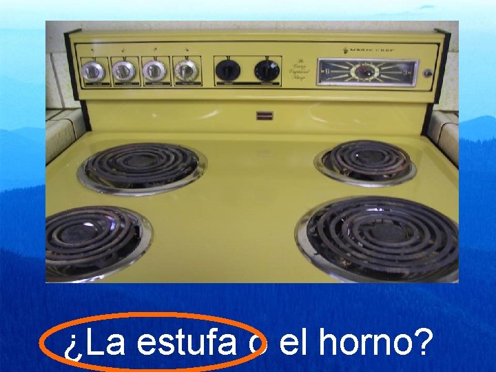 ¿La estufa o el horno? 