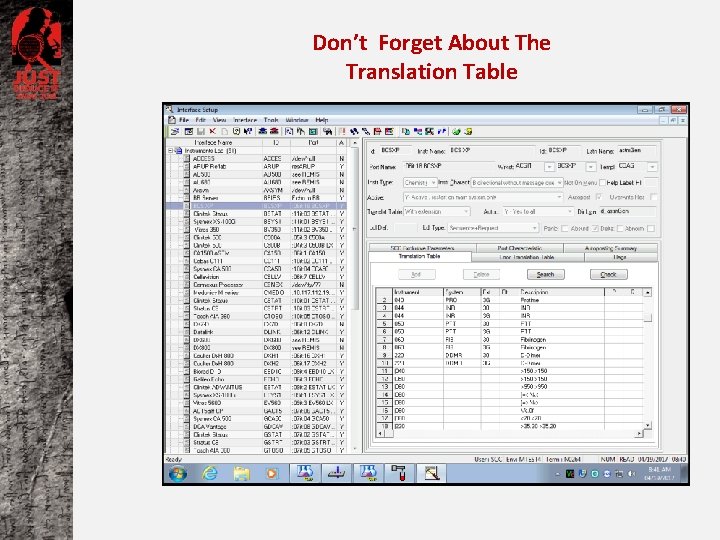 Don’t Forget About The Translation Table 