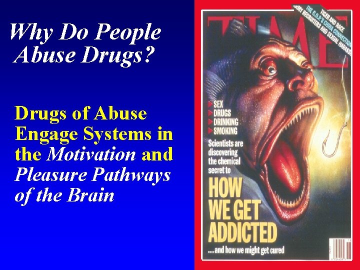 Why Do People Abuse Drugs? Drugs of Abuse Engage Systems in the Motivation and