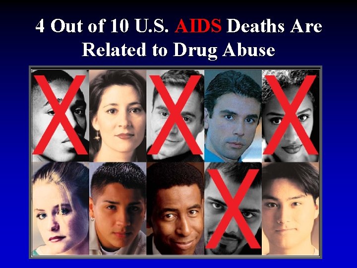 4 Out of 10 U. S. AIDS Deaths Are Related to Drug Abuse 