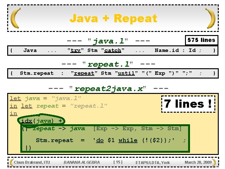 Java + Repeat 575 lines --- "java. l" --{ Java . . . "try"