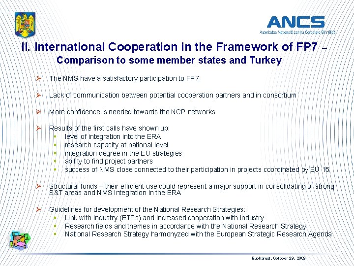 II. International Cooperation in the Framework of FP 7 – Comparison to some member