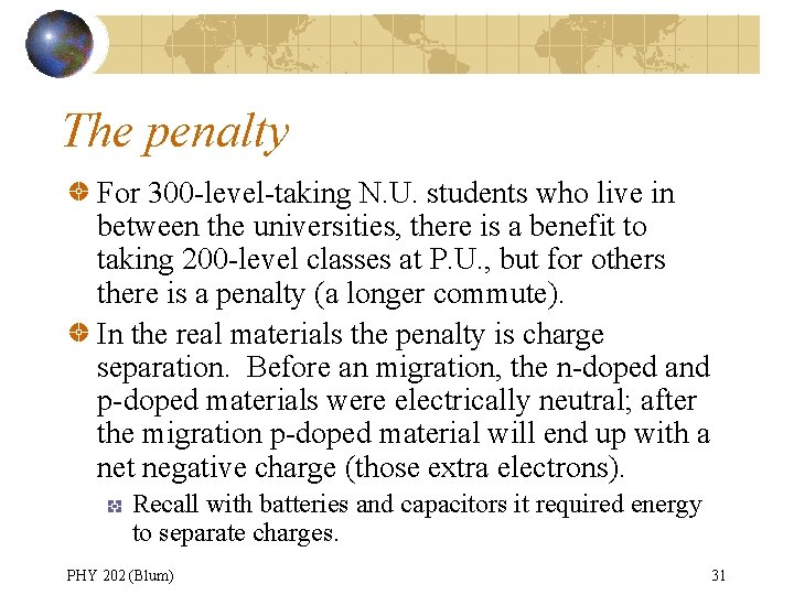 The penalty For 300 -level-taking N. U. students who live in between the universities,