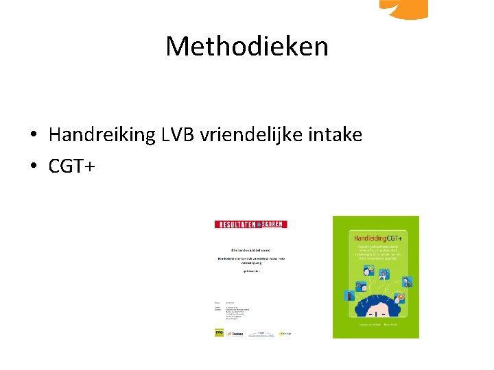 Methodieken • Handreiking LVB vriendelijke intake • CGT+ 