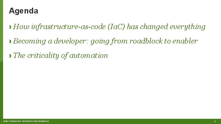 Agenda › How infrastructure-as-code (Ia. C) has changed everything › Becoming a developer: going