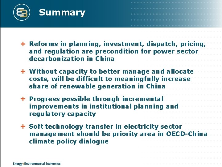 Challenges to Chinas Transition to a Low Carbon