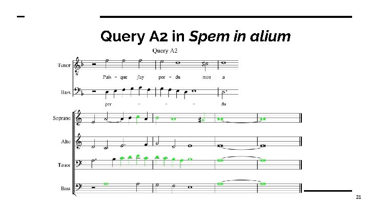 Query A 2 in Spem in alium 31 