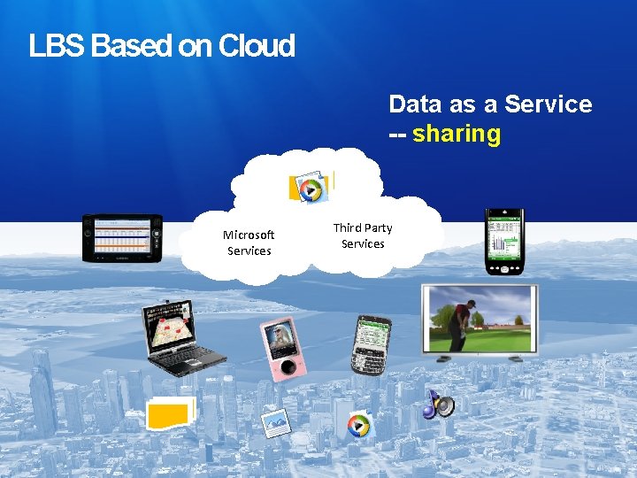 LBS Based on Cloud Data as a Service -- sharing Data + Intelligence Microsoft