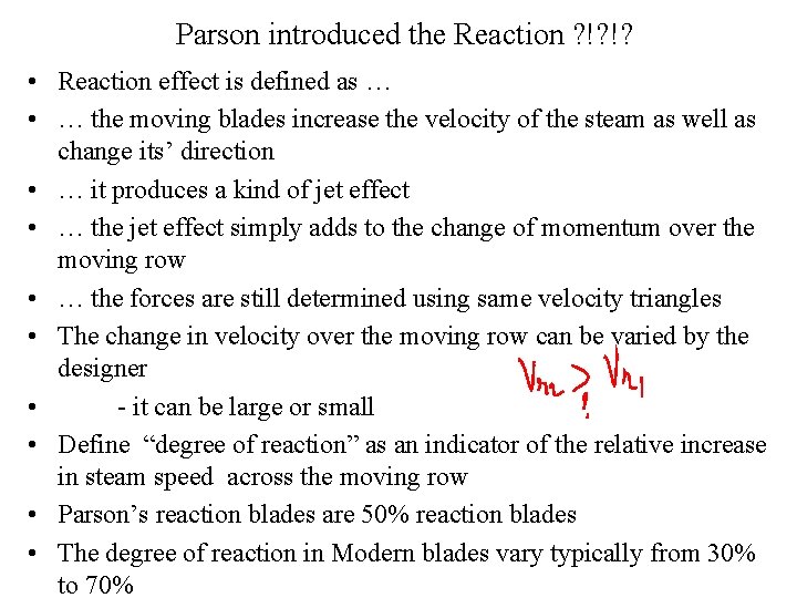 Parson introduced the Reaction ? !? !? • Reaction effect is defined as …