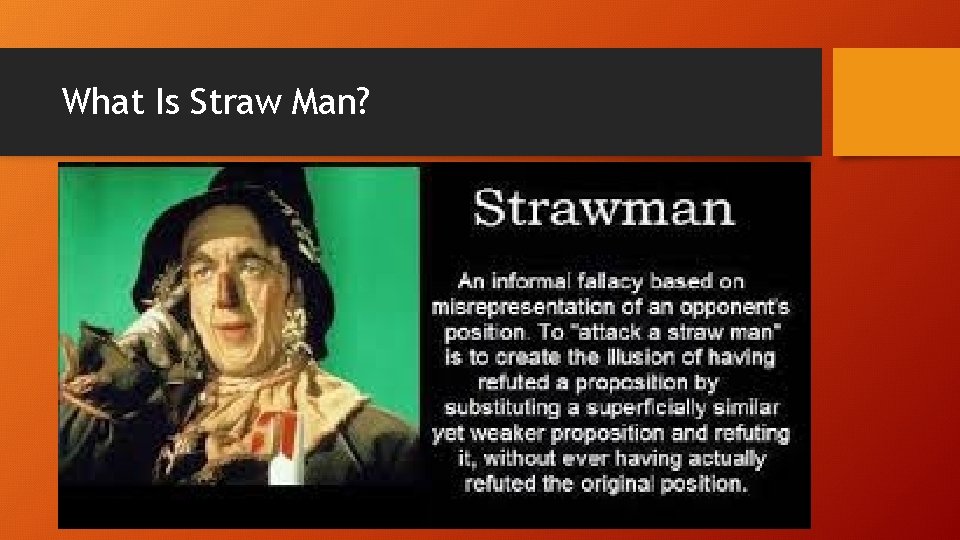 What Is Straw Man? 