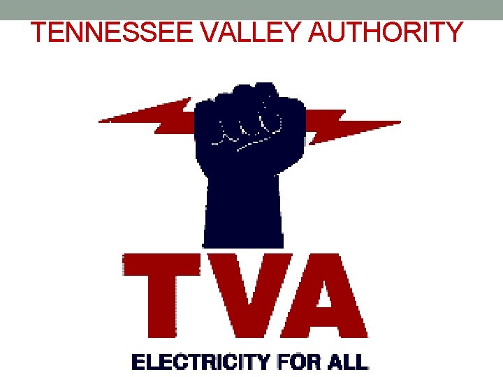 TENNESSEE VALLEY AUTHORITY 