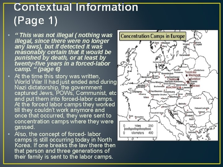 Contextual Information (Page 1) • “ This was not illegal ( nothing was illegal,