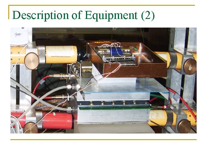 Description of Equipment (2) 