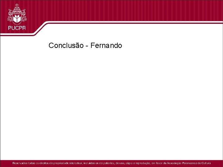 Conclusão - Fernando 
