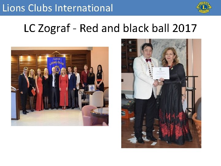 Lions Clubs International LC Zograf - Red and black ball 2017 